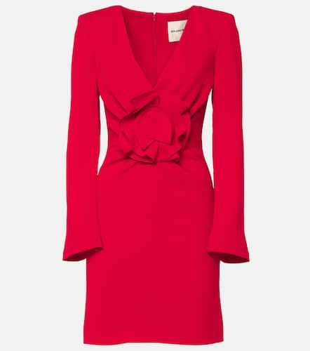 Floral-applique draped cady minidress - Roland Mouret - Modalova