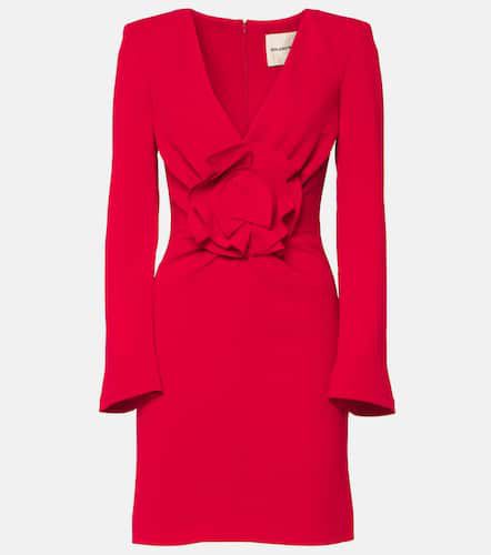 Vestido corto drapeado de cady con aplique - Roland Mouret - Modalova