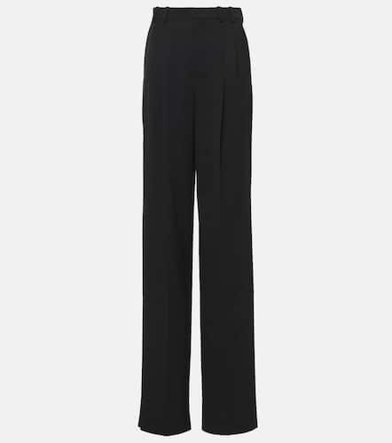 Pantalones anchos de lana de tiro alto - Saint Laurent - Modalova