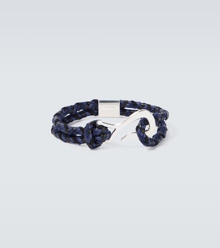 Sterling silver and leather bracelet - Bottega Veneta - Modalova