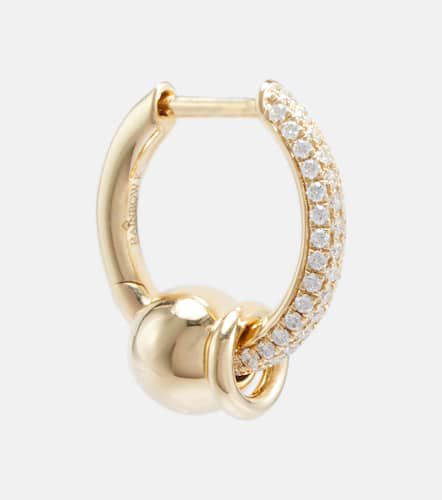 Einzelner Ohrring Piercing aus 14kt Gelbgold mit Diamanten - Rainbow K - Modalova
