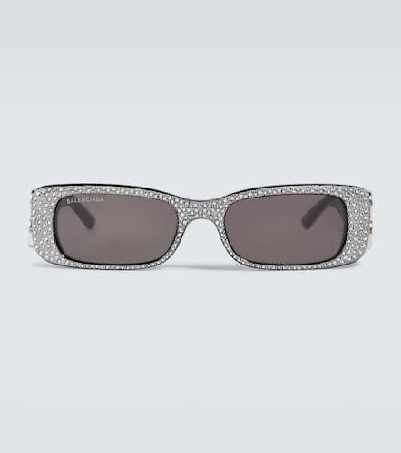 Embellished rectangular sunglasses - Balenciaga - Modalova