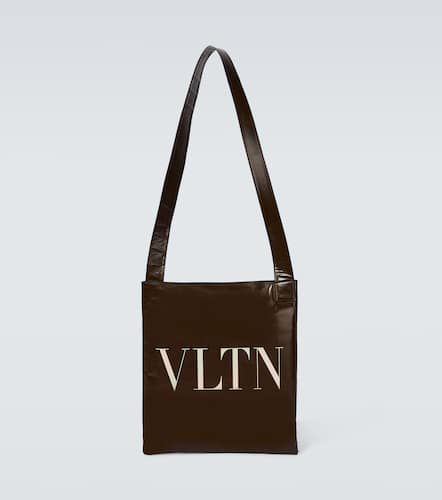 Logo leather messenger bag - Valentino Garavani - Modalova