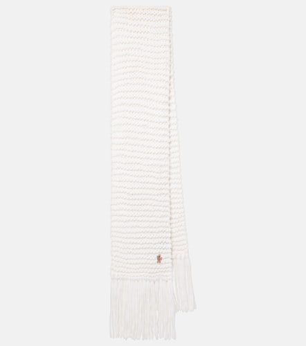 Fringed wool-blend scarf - Moncler Grenoble - Modalova