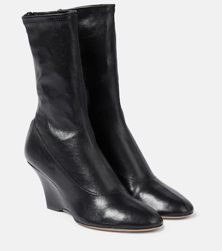 Apollo wedge leather ankle boots - Khaite - Modalova