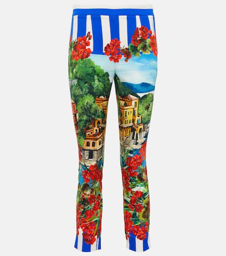 Pantaloni Portofino in misto seta - Dolce&Gabbana - Modalova