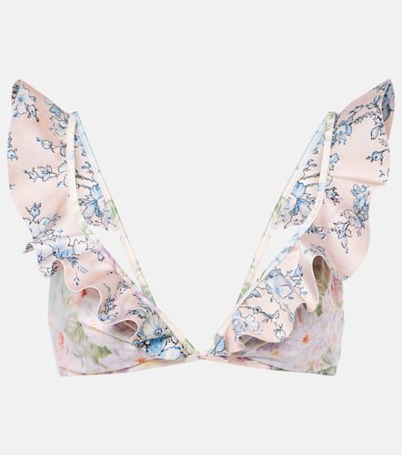 Halliday ruffled floral bikini top - Zimmermann - Modalova