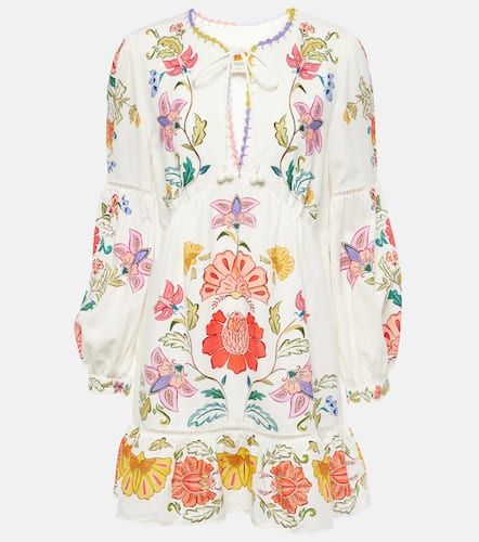 Robe Floral Insects en lin mélangé - Farm Rio - Modalova