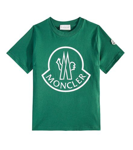 Logo cotton jersey T-shirt - Moncler Enfant - Modalova