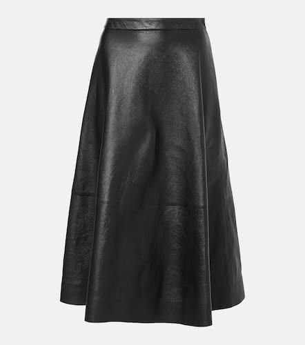 Balenciaga Leather midi skirt - Balenciaga - Modalova