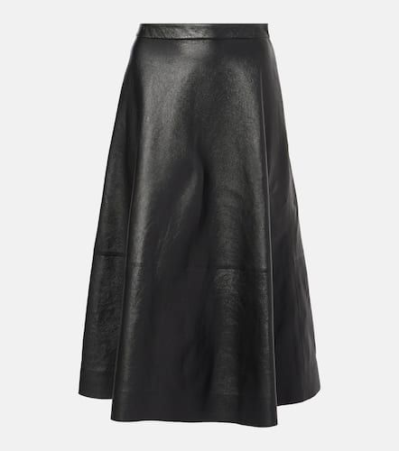 Balenciaga Leather midi skirt - Balenciaga - Modalova