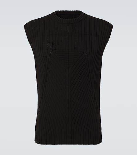 Gilet in jersey di cotone con zip - Rick Owens - Modalova