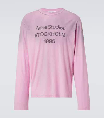 Top in cotone e canapa con logo - Acne Studios - Modalova