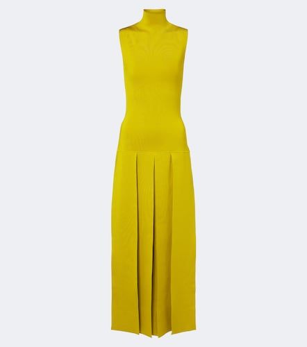 Alaia Pleated knitted maxi dress - Alaia - Modalova