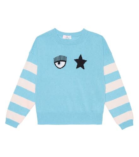 X Chiara Ferragni jersey de intarsia a rayas - Monnalisa - Modalova