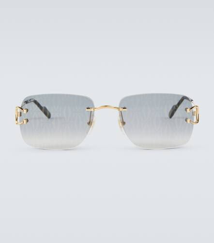 Gafas de sol rectangulares Monogram - Cartier Eyewear Collection - Modalova