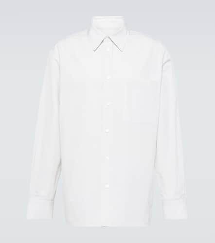 Camisa de algodón y lino a cuadros - Bottega Veneta - Modalova