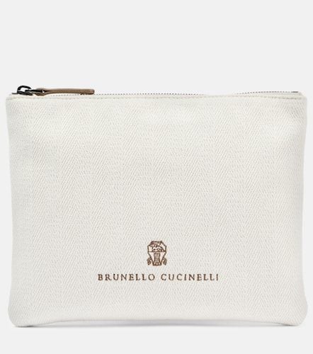 Clutch Leisure Small aus Canvas - Brunello Cucinelli - Modalova