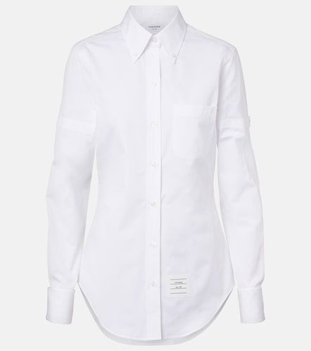 Camicia in cotone con logo - Thom Browne - Modalova