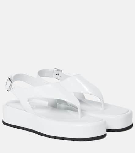 Chanclas de piel de plataforma - Prada - Modalova