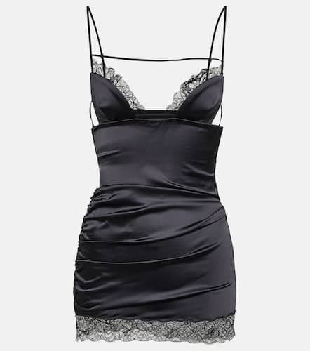 Cutout lace-trimmed minidress - Nensi Dojaka - Modalova