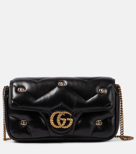 GG Marmont Mini leather shoulder bag - Gucci - Modalova