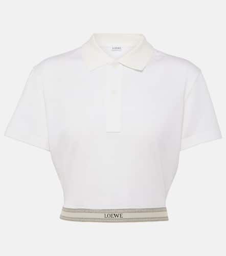 Loewe Cropped cotton polo shirt - Loewe - Modalova