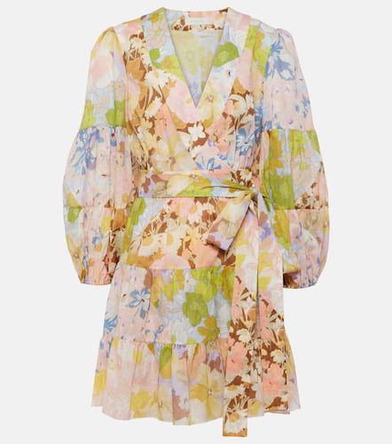 Pop floral cotton wrap dress - Zimmermann - Modalova