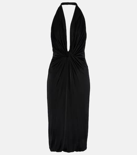 Vestido midi drapeado de jersey - Tom Ford - Modalova