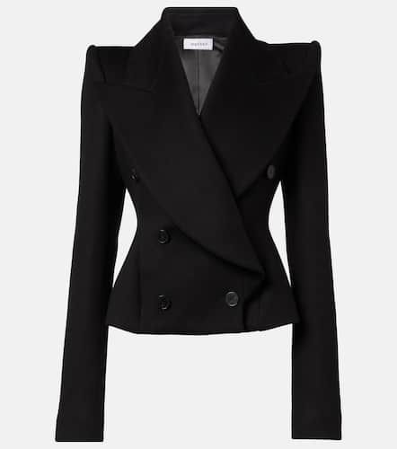 Blazer cruzado de lana y cachemir - Alexander McQueen - Modalova