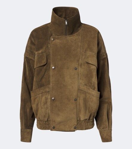Giacca blouson in suede - Saint Laurent - Modalova