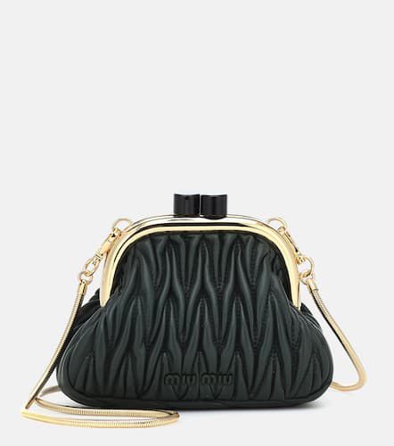 Miu Belle Mini matelassé leather clutch - Miu Miu - Modalova