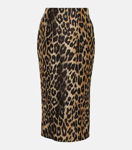 High-rise leopard-print midi skirt - Balmain - Modalova