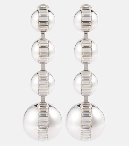 Oversized embellished clip-on earrings - Saint Laurent - Modalova