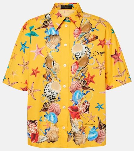 Camisa Capri de algodón estampada - Dolce&Gabbana - Modalova