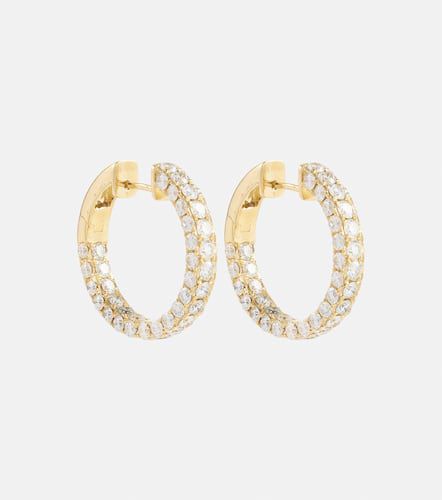 Kt hoop earrings with diamonds - Shay Jewelry - Modalova