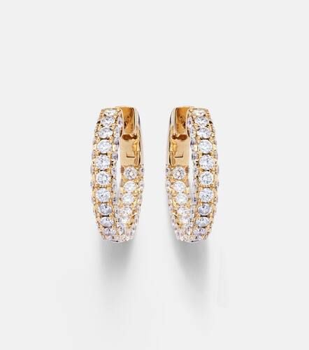 Kt hoop earrings with diamonds - Shay Jewelry - Modalova