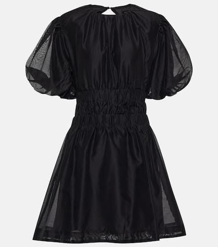 Puff-sleeve cotton and silk minidress - SIR - Modalova