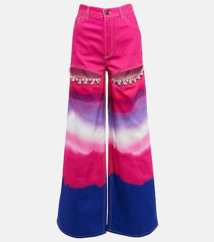 Area Verzierte Wide-Leg Jeans - Area - Modalova