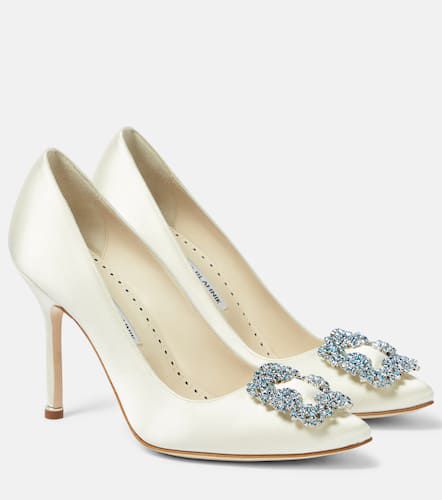 Bridal - Pumps Hangisi 105 in raso - Manolo Blahnik - Modalova