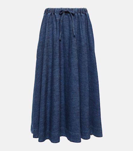 Falda midi en denim de chambray - Valentino - Modalova