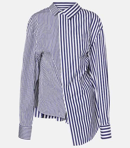 Camicia in popeline di cotone a righe - Sacai - Modalova