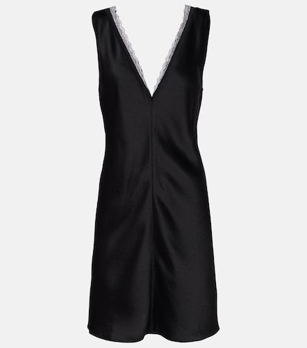 Vestido corto Barb de satén con encaje - Leset - Modalova