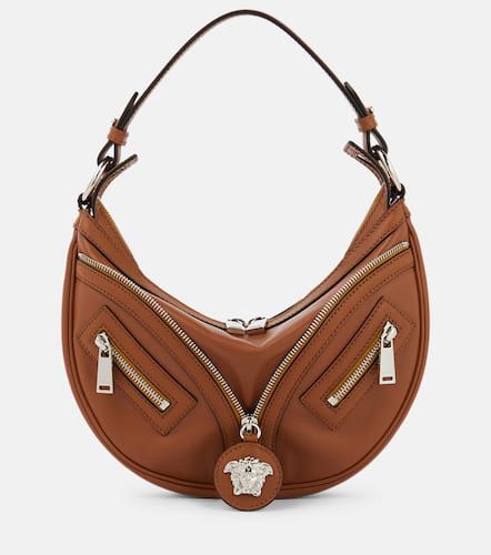Repeat Small leather shoulder bag - Versace - Modalova