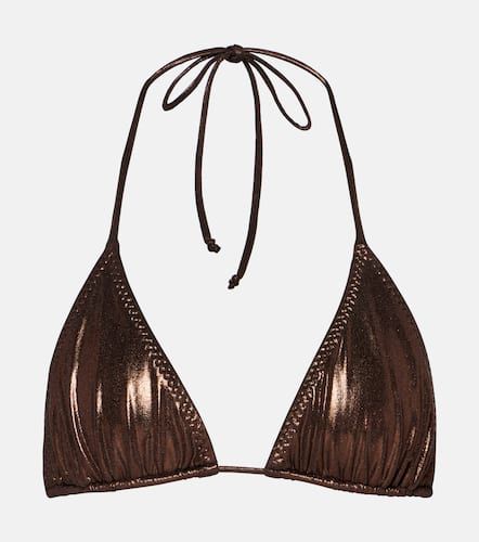 String metallic bikini top - Norma Kamali - Modalova