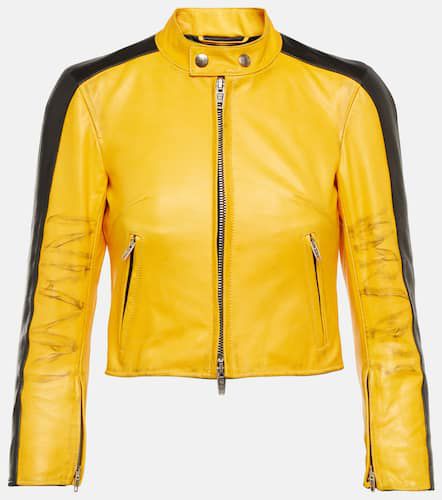 Balenciaga Cropped leather jacket - Balenciaga - Modalova