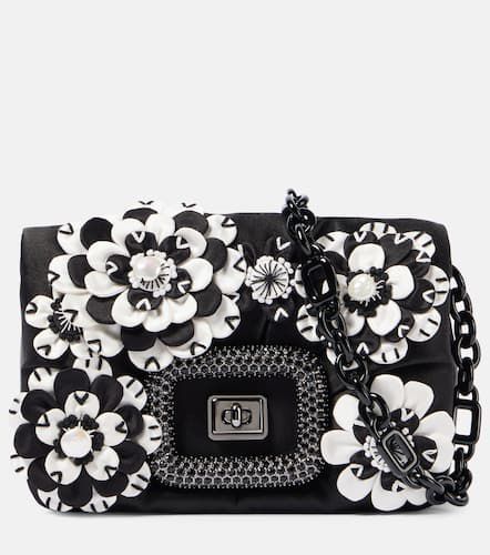 Viv' Choc floral-appliquÃ© satin crossbody bag - Roger Vivier - Modalova