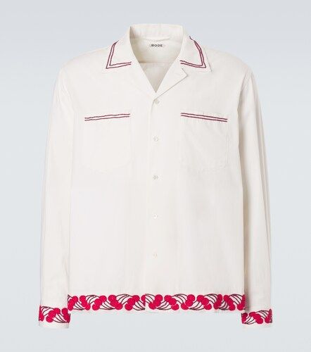 Cherry Lane beaded cotton poplin shirt - Bode - Modalova