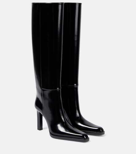 Nina leather knee-high boots - Saint Laurent - Modalova