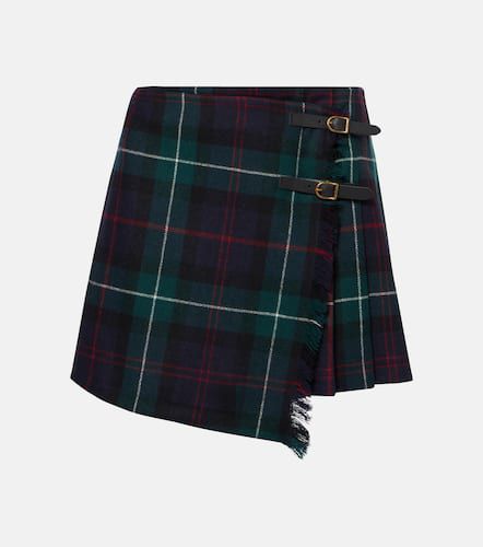 Plaid pleated wool twill wrap Skirt - Polo Ralph Lauren - Modalova